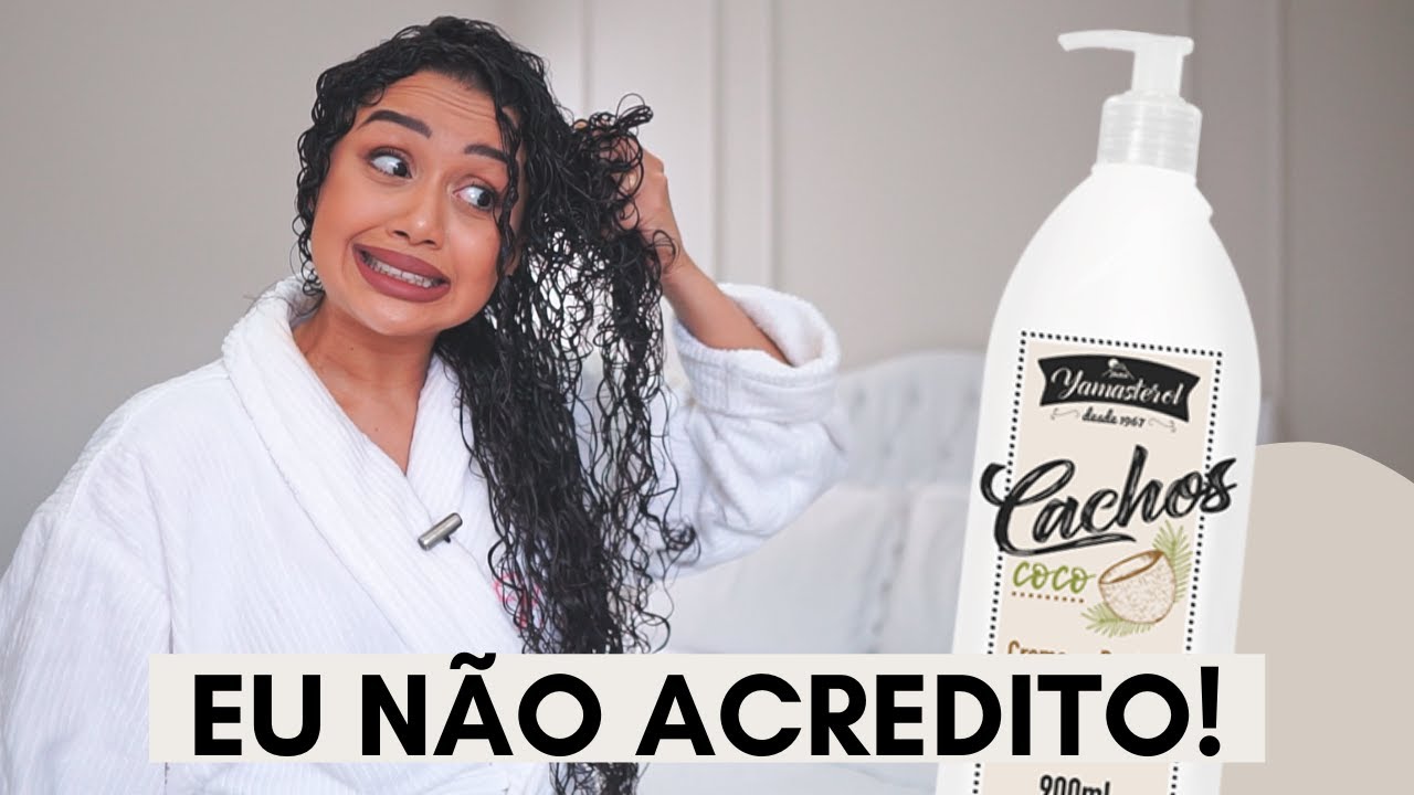 TESTEI O CREME *YAMASTEROL CACHOS COCO* NO MEU CABELO CACHEADO!
