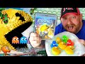 Pixels with pac man pies and gobblin ghosts  saturday night snack and a movie 