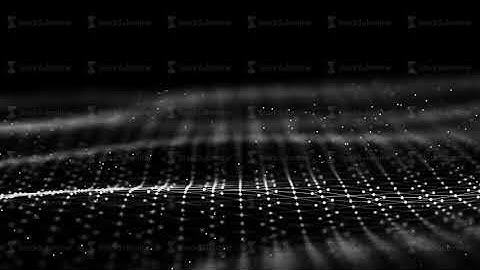 Animation of waving surface. Honeycomb hexagon glowing grid. Hexagon pattern digital cell futuristic