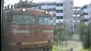 【HD】EF81-2が 1分くらい 真横をびったり並走