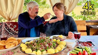 : Cooking Heart, Liver, Lungs and Kidneys Stewed in Their Own Juice. Offal Recipe