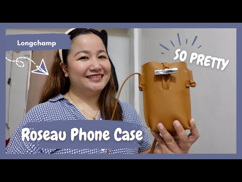 【LONGCHAMP】ROSEAU PHONE CASE レザーレース付き PHONE ケース Longchamp Roseau Phone Case with Lace Review + What Fits and