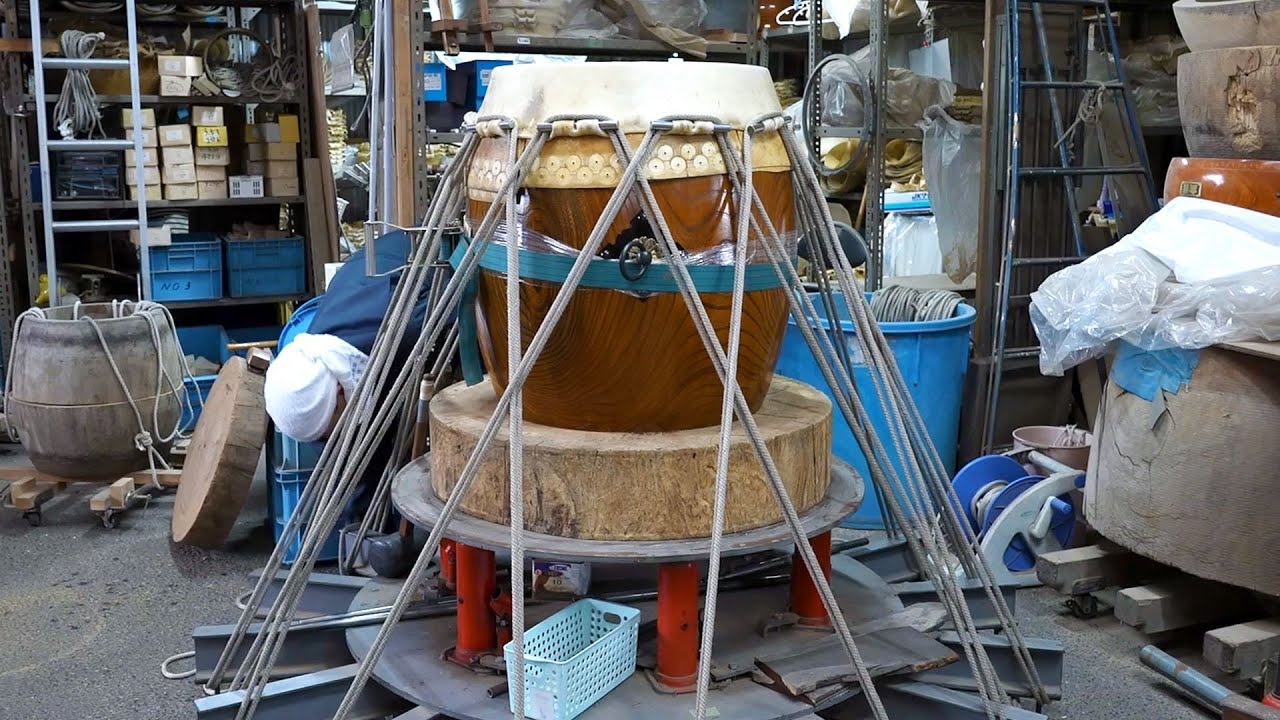 Пока не был изготовлен японский барабан. Производственный процесс, уникальный для Японии.