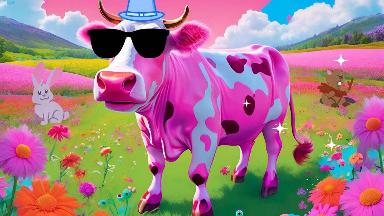 Vaca Rosa Cow 🌸 La Vaca Rosa: ¡Una Historia Muy Chistosa! 🎶🐄 - YouTube