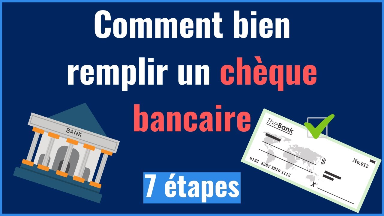 Comment Remplir Un Chèque (100% Accepter) - Youtube
