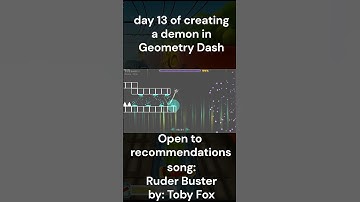 Day 13 of creating a Geometry Dash DEMON #geometrydash #gddemon #gd #deltaruneost #shorts #viral