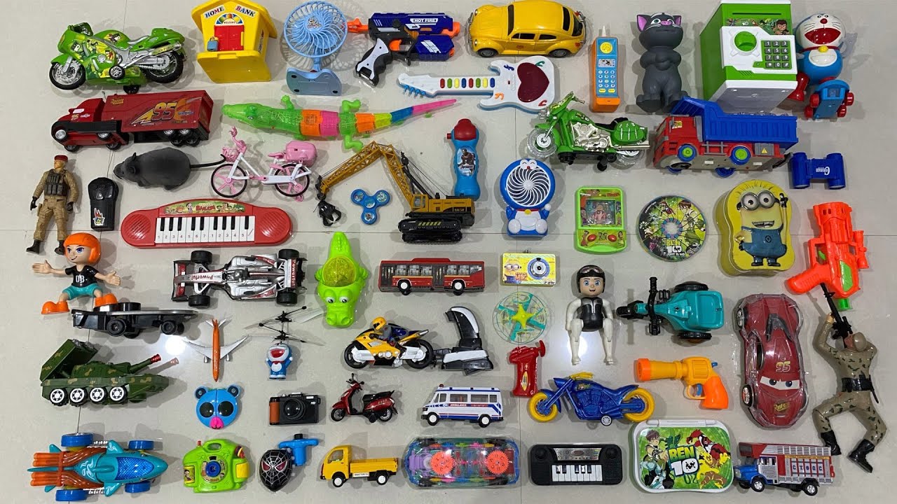 Ultimate Collection Of Toys????Rc Helicopter, Ben 10 Piggy Bank, Doraemon  Fan, Tank, Truck, Talking Tom - Youtube