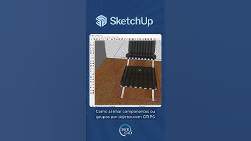 #Shorts Como alinhar componentes ou grupos por objectos com GRIPS do SketchUp