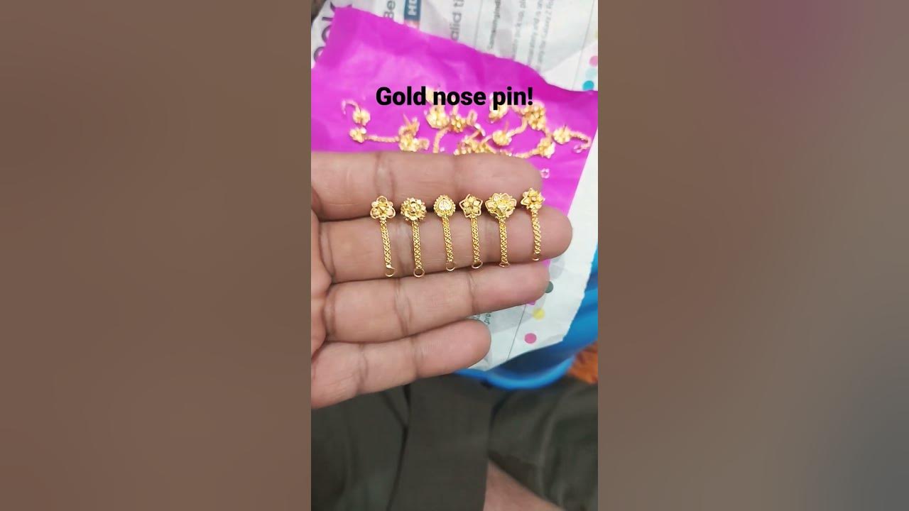 new gold chain wala nose pin design! nosepin youtubeshorts YouTube