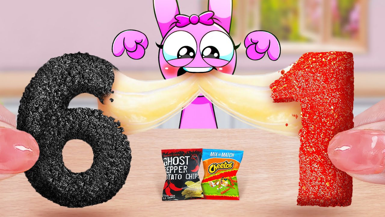 Say The Number On Beat 6️⃣1️⃣ Mini Cooking Challenge SIX ONE Fry Chicken Cheese | Mina Mini Kitchen