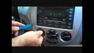 How to Suzuki Reno car Stereo Removal 2005 - 2008 replace repair - YouTube  2006 Suzuki Forenza Stereo Wiring Diagram    YouTube