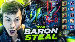 LL STYLISH | BARON STEAL 1V4 SAVING THE GAME