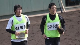 田面ブルペンへ・・・(2013/1/20阪神タイガース合同自主トレ)