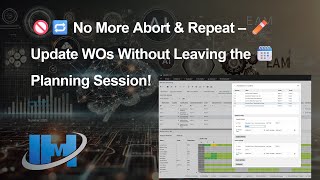 🔧 Tired of aborting your HxGN EAM Daily Scheduling session just to edit a work order?