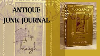 SOLD - Junk Journal from an Antique Book- Flip Through by Hyperstamper