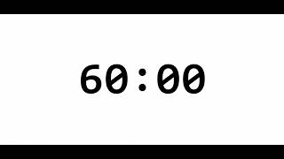 60 Minute Stopwatch | No Alarm • No Music • Full Screen | 1080p HD
