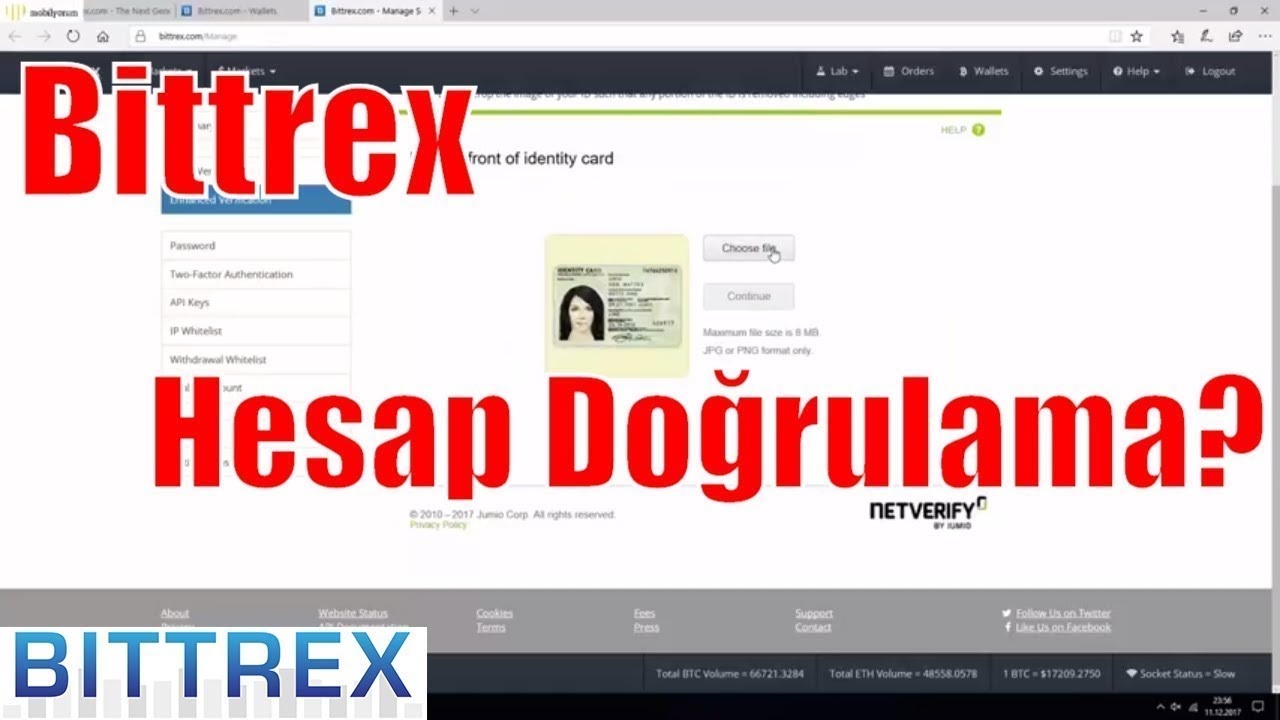 Bittrex Hesap Doğrulama Nasıl Yapılır Enhanced Account - Btcfrm.com