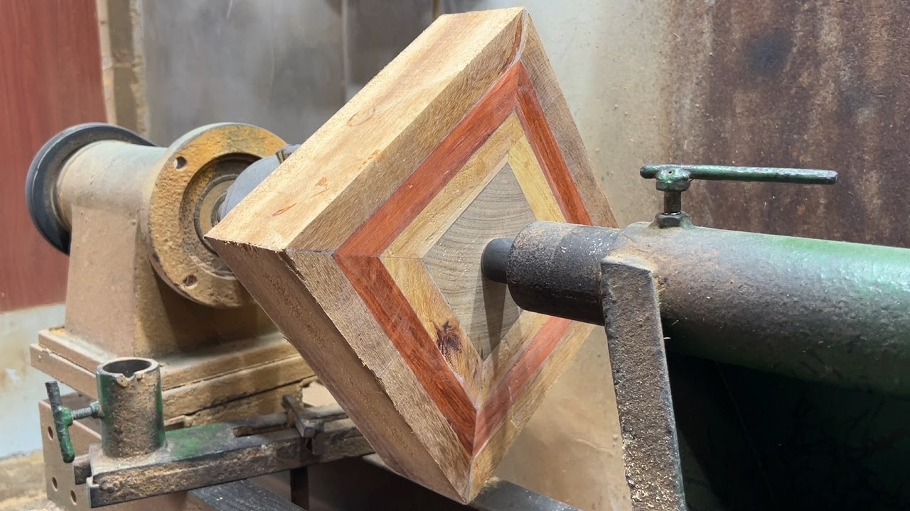 Amazing Woodturning Crazy - Great Recycling Idea And Valuable Work From Wooden Slats Done On Lathe