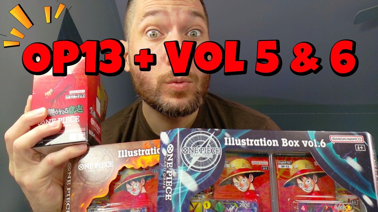 One Piece TCG OP13 Booster Box Opening + Illustration Box Vol. 5