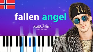 TIX - Fallen Angel - Norway (Easy Piano Tutorial)