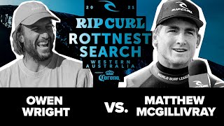 Owen Wright vs. Matthew Mcgillivray HEAT REPLAY Rip Curl Rottnest Search Round of 32