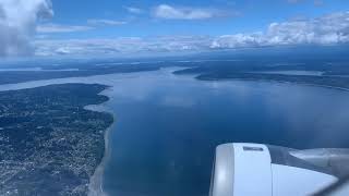 Departure from Seattle, Tacoma International Airport.