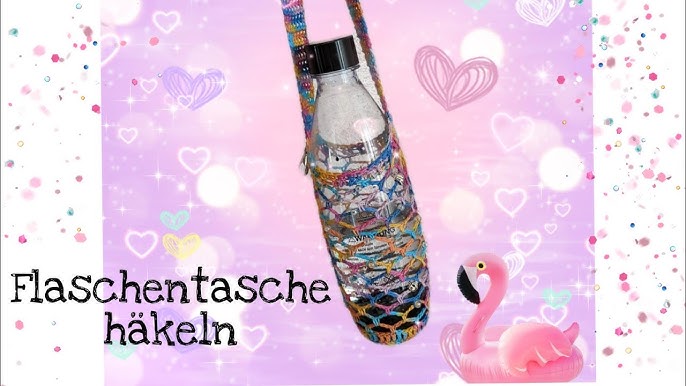 Bunte Handgemachte Häkelarbeit Flaschenhalter 500 ml Flasche Land