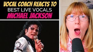 Vocal Coach Reacts to Michael Jackson Best LIVE Vocals (No Autotune)