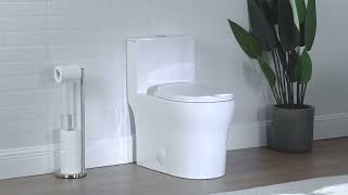 Casta Diva Cd-T003 Round One Piece Toilets Features Overview