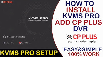 How to use kvms pro cp plus pc software | KVMS Pro Full Setup