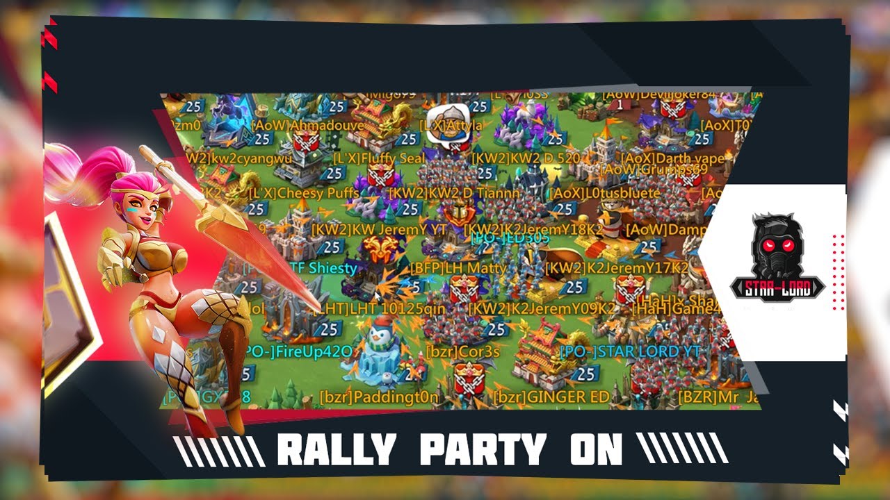 Lords Mobile || Rally Party On LH Family ! - YouTube