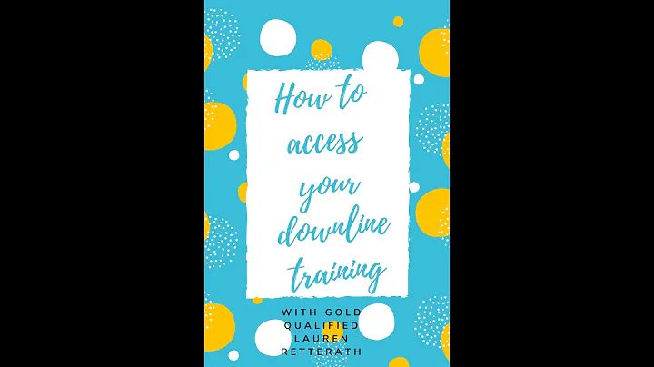 Learn how to access your down line with gold quali...