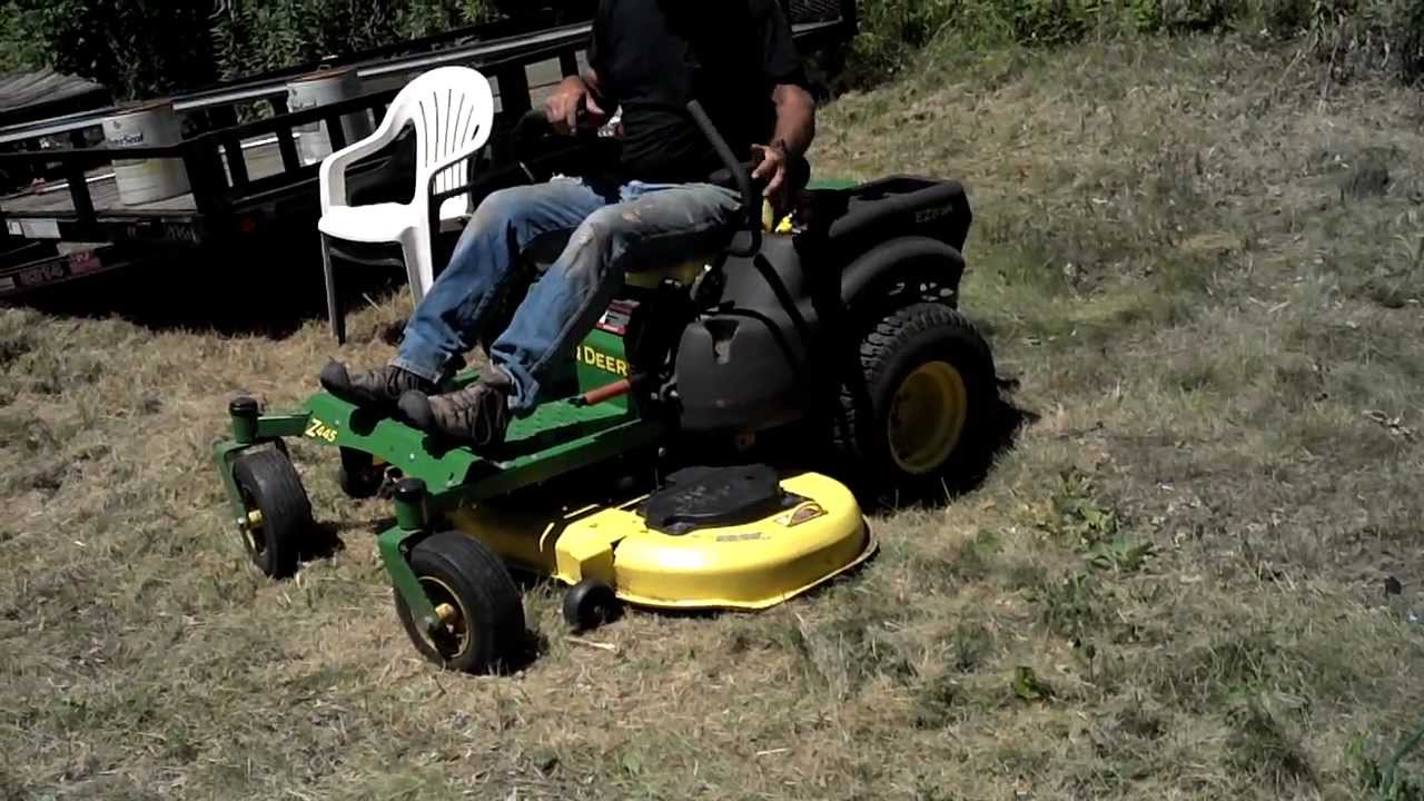 John Deere Z445 Mower, Twin Pines Auction YouTube