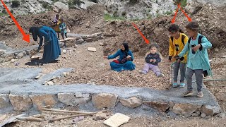 Building a house against mountain challenges: Mother's effort to build a safe house