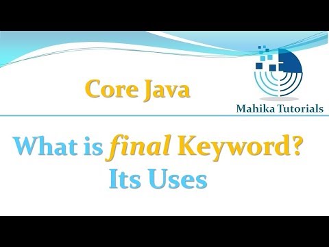 Core Java 51 - What is final Keyword And Its Uses?