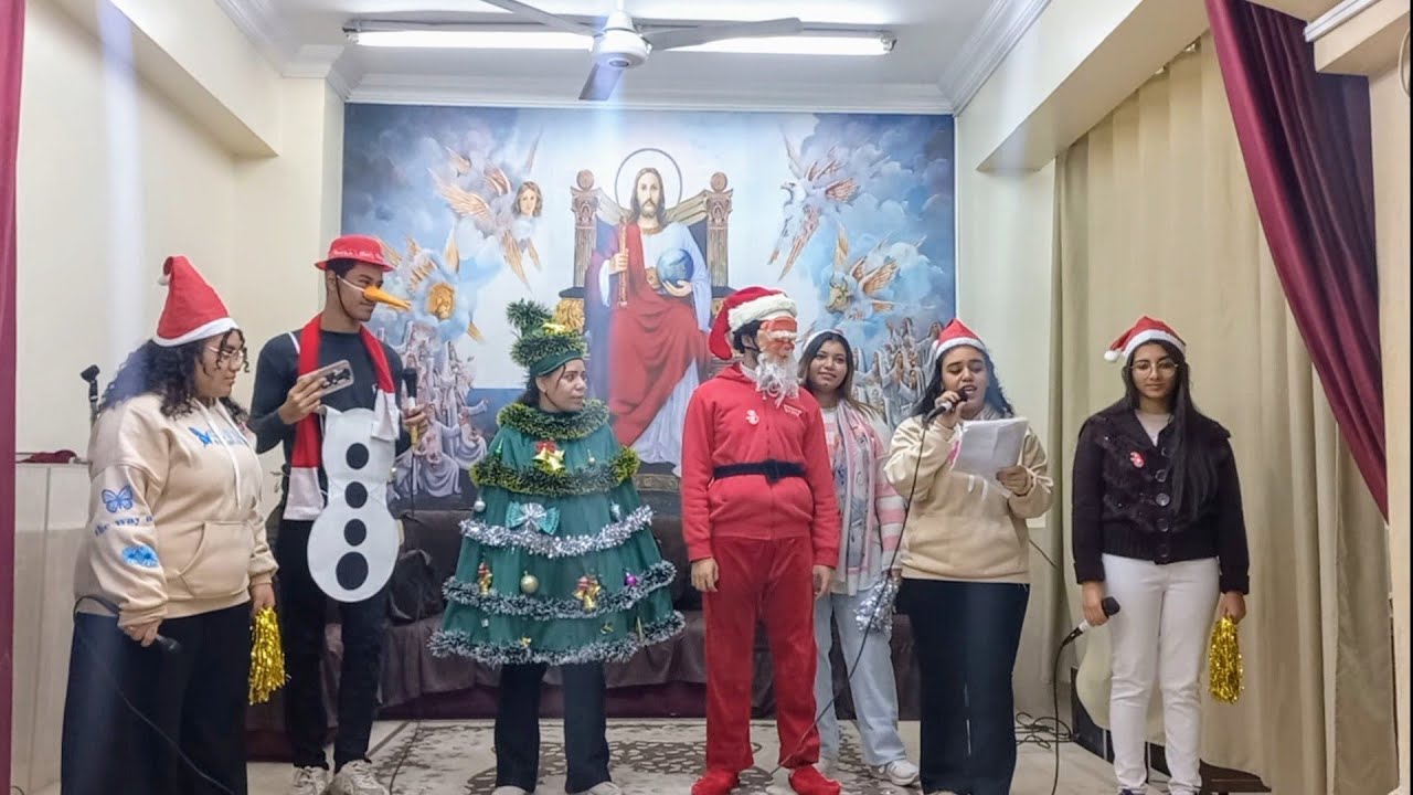 حفلة بابا نويل 2025  اسكتش  ( مين اهم واحد في الكريسماس ) 2025 Christmas