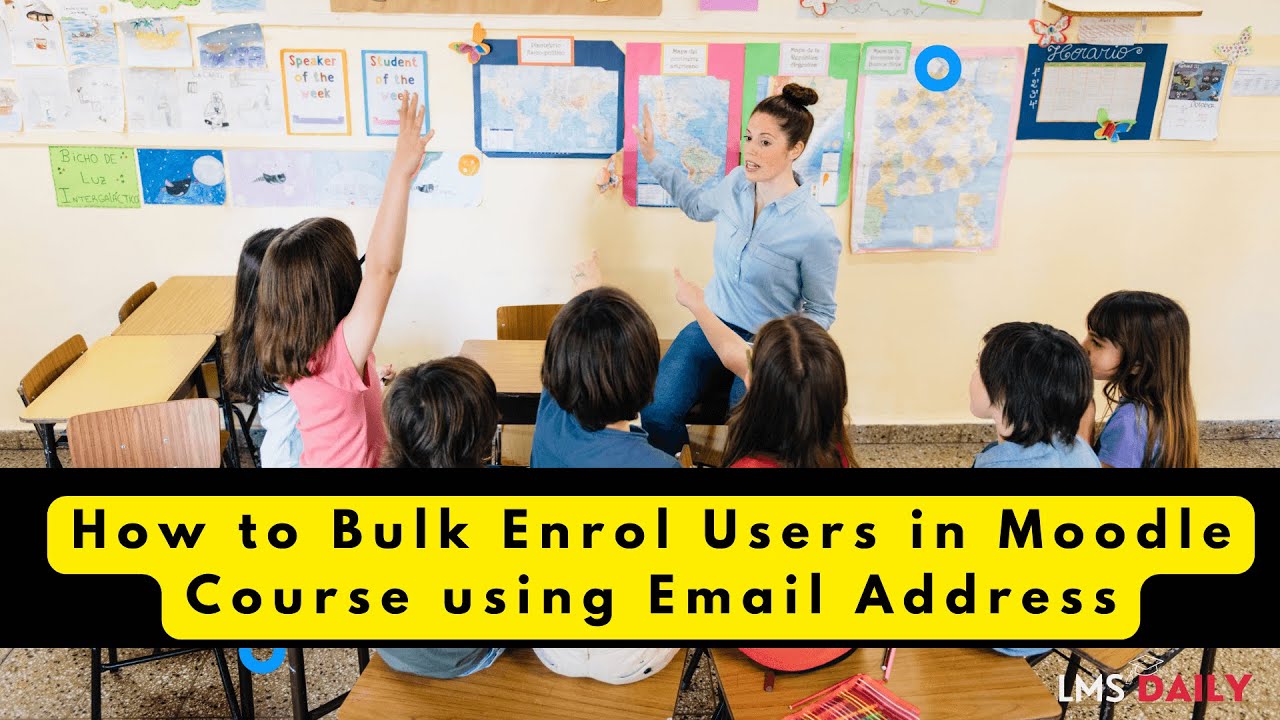 How to bulk enrol users in Moodle with Email #moodle #education # ...