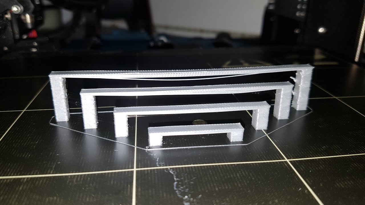 Bridging Test on Prusa I3 MK2 - YouTube