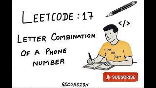 Leetcode 17 | Letter Combinations of a Phone Number | Recursion | Backtracking | Easy Explained