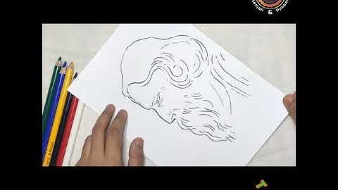 Rabindranath Tagore drawing / Rabindra jayanti special drawing/ How to draw Rabindranath/ #shorts