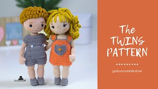 Amigurumi Crochet Doll pattern: The Twins