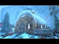 BRUTAL ARCTIC WINTER with EXTREME COLD 2024 & snowstorms for sleeping. White noise, insomnia