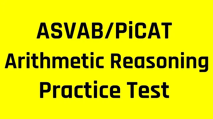 ASVAB/PiCAT AFQT Practice Test: The Arithmetic Reasoning Subtest (Free ASVAB Tutoring)