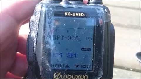How to : programm the Wouxun Kg-Uv-8D as cross band repeater