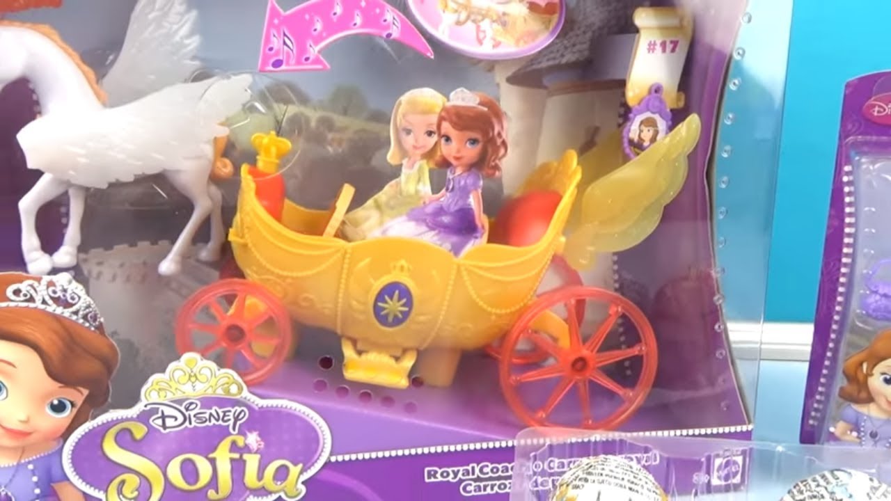 Sofia The First Disney Princess Mattel Royal Coach Playset Surprise ...