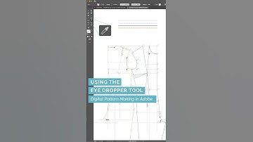 12/49 Using the Eyedropper Tool - Digital Pattern Making in Ai #patternmaking #fashiondesign