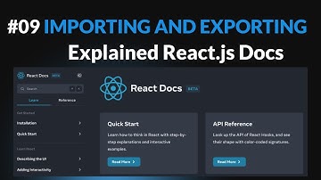 Importing and Exporting Components - Explained React.js Docs #09
