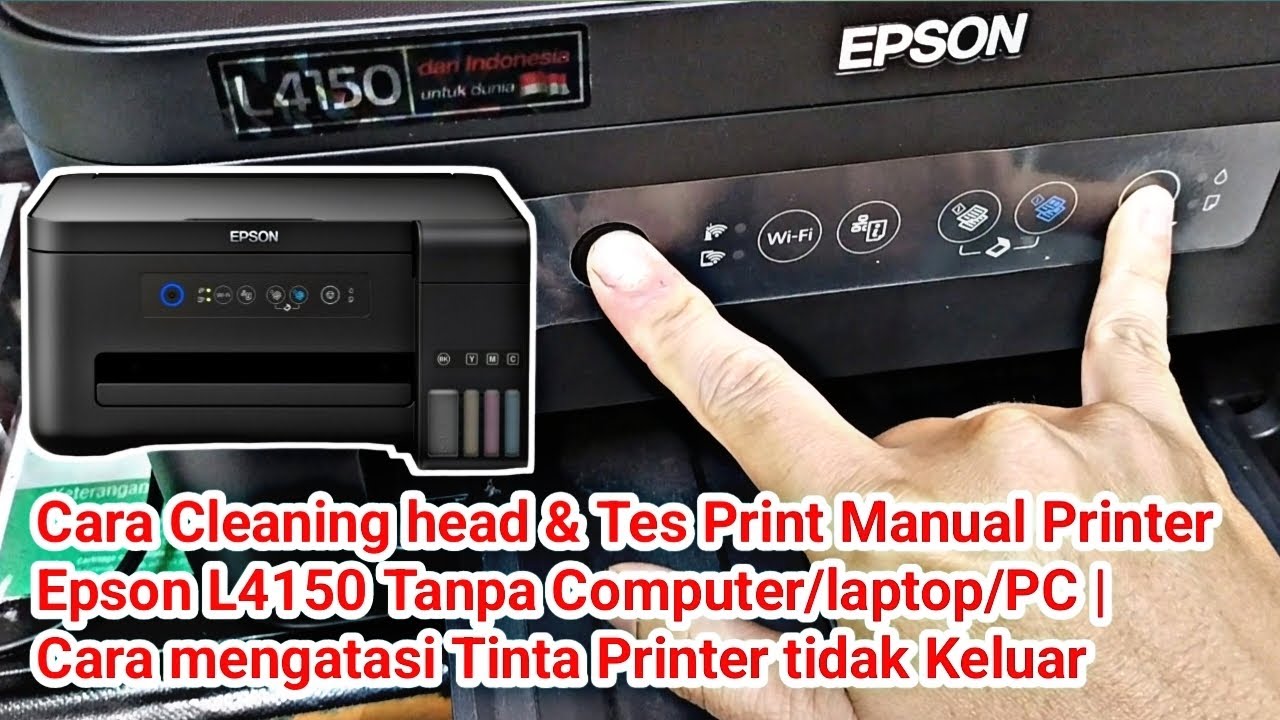 Cara Cleaning Head & Tes Print manual Printer Epson L1450 | mengatasi