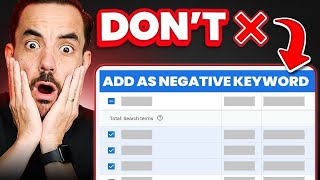 STOP Adding Negative Keywords To Google Ads (Here's Why)
