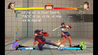 Rose BnB combos - Super Street Fighter 4 AE 2012 Tutorial